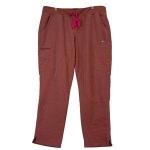 FIGS‎ Technical Collection Mauve Cargo Straight Leg Scrub Pants Women's XXL *